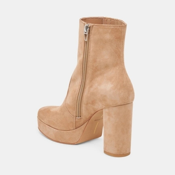 🔹️DOLCE VITA🔹️ Suede Cinny Boots in camel Ankle Booties - Picture 8 of 9